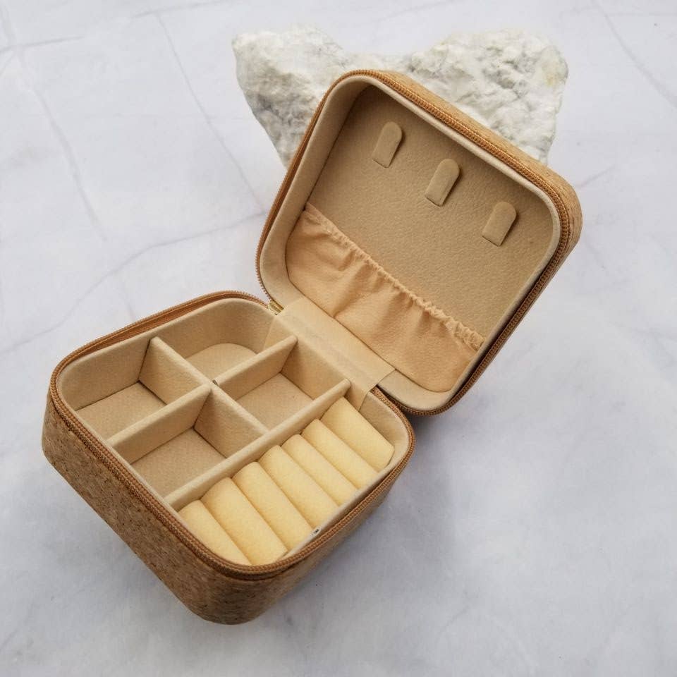 The Pretty Jewellery - Vente Boîte/rangement à bijoux - Boîte à bijoux Flower Cork Organizer1