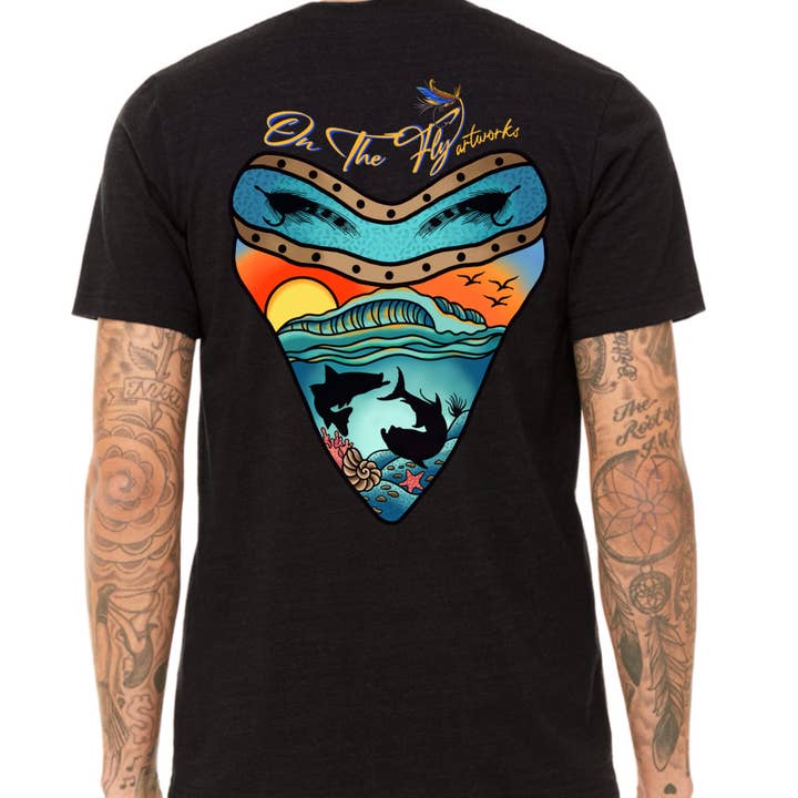 PAYIN’ THE TAXMAN! Shark Tooth Unisex Tee for wholesale by On The Fly Artworks