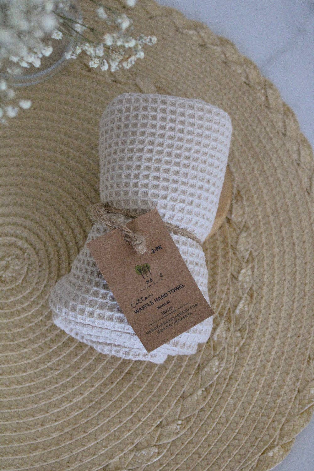 Me Mother Earth - Wholesale Hand Towel - Cotton Waffle Hand Towels 2pk0