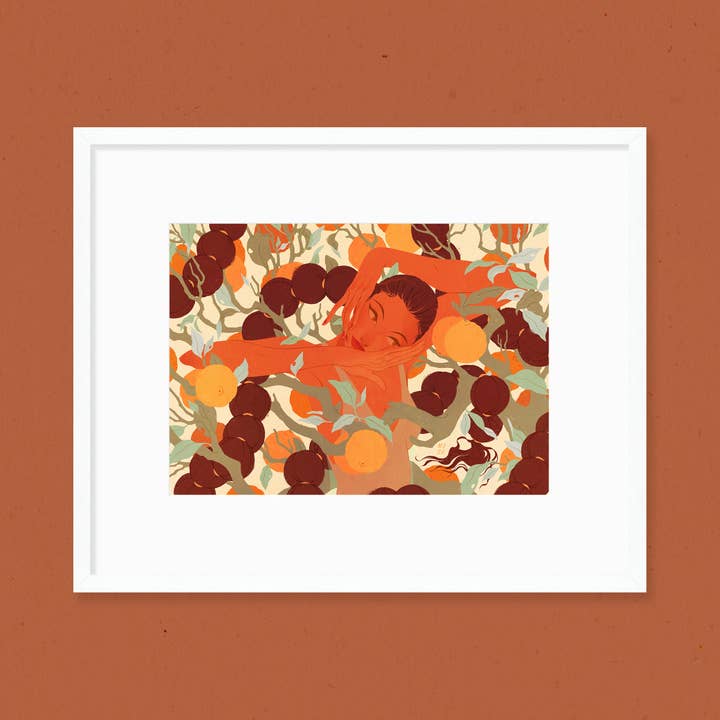 Orchard Art Print for wholesale by Samantha Mash Illustration