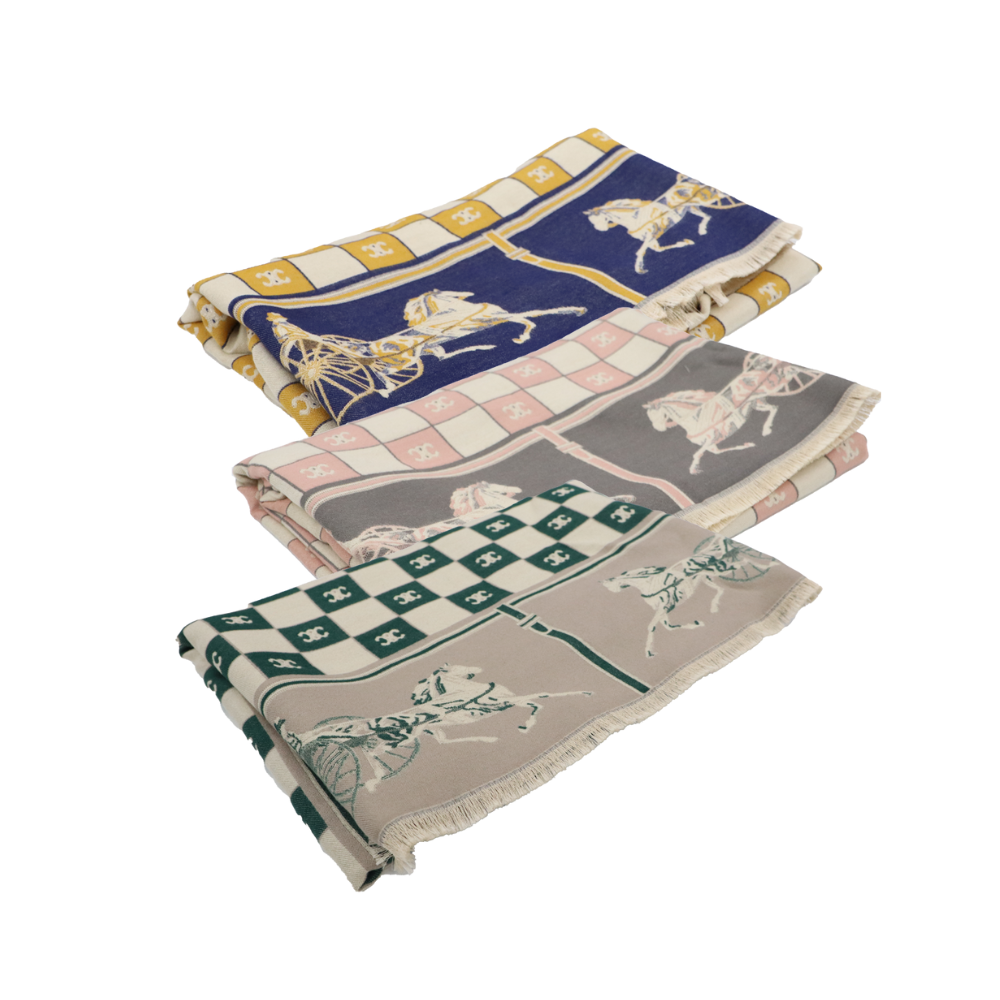 Alba Wholesale - Wholesale Scarf - Women's - Horse & Cart Check Scarf3