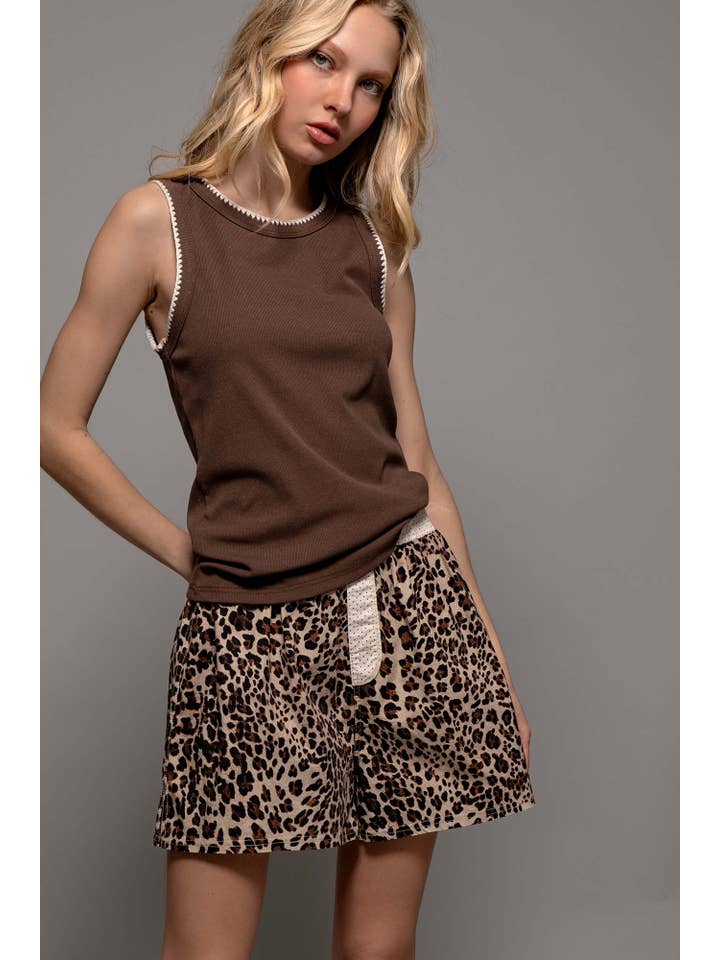 Urban Daizy - Wholesale Tank Top - Women's - Contrast Trim Ribbed Minimalist Statement Tank Top13