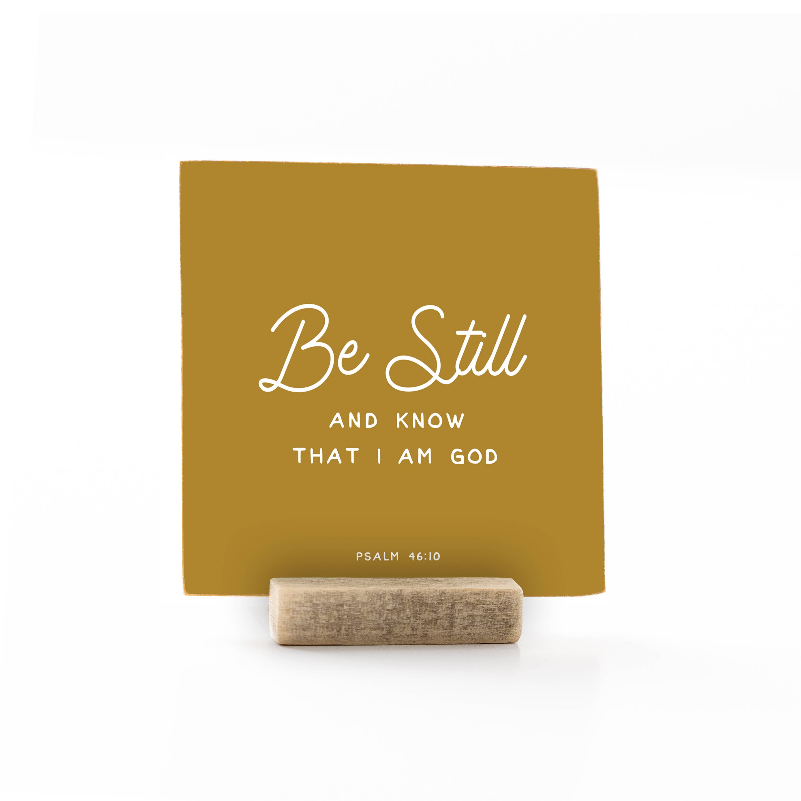 Revelation Culture - Wholesale Desk/Tabletop Sign - 4 x 4" | Psalm | Be Still1