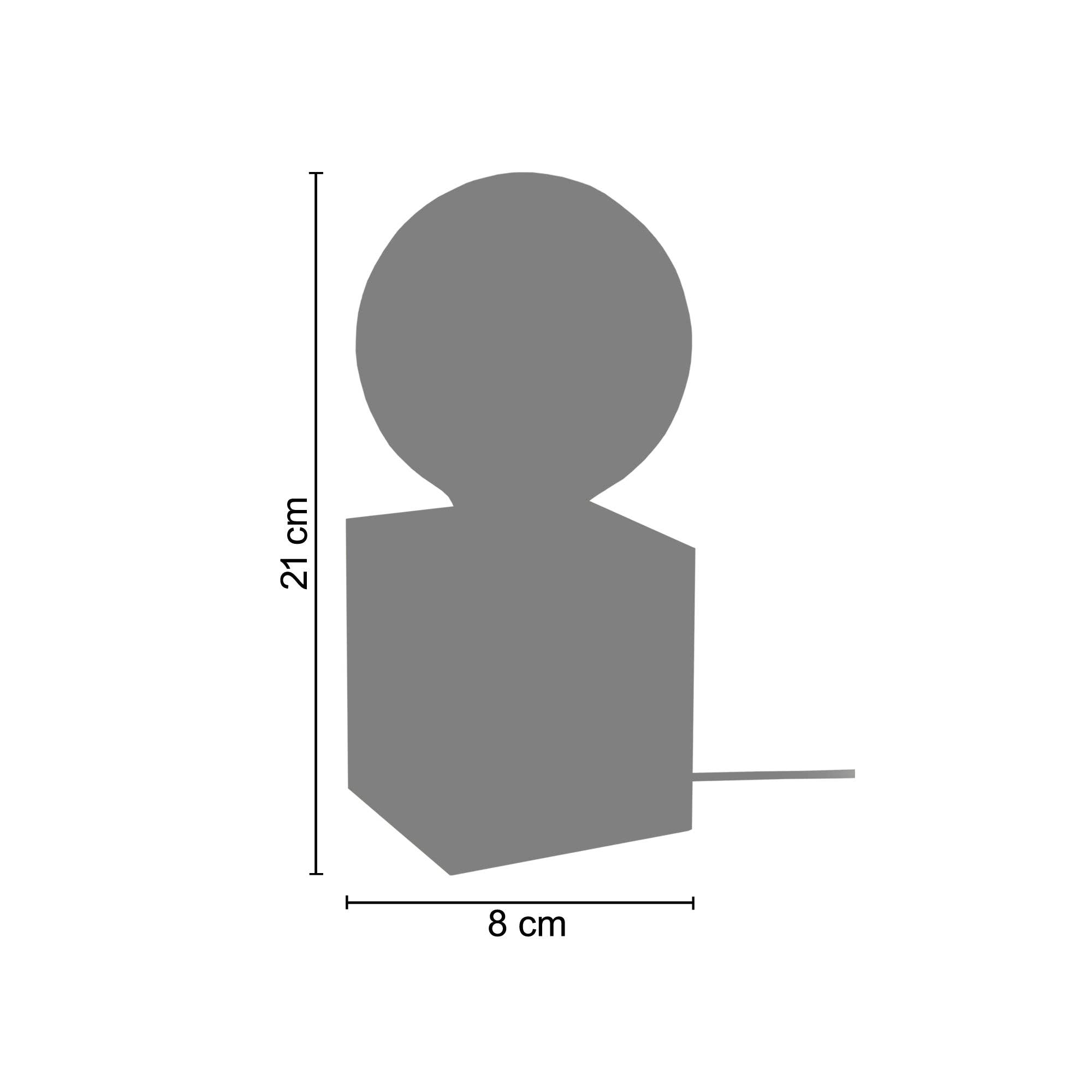 Tosel Shop – Großhandel Akzent-/Schreibtischleuchte – BOIS CUBE Nachttischlampe aus goldfarbenem Holz in Würfelform1