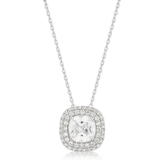 Pave Halo Pendant for wholesale by JewelScent