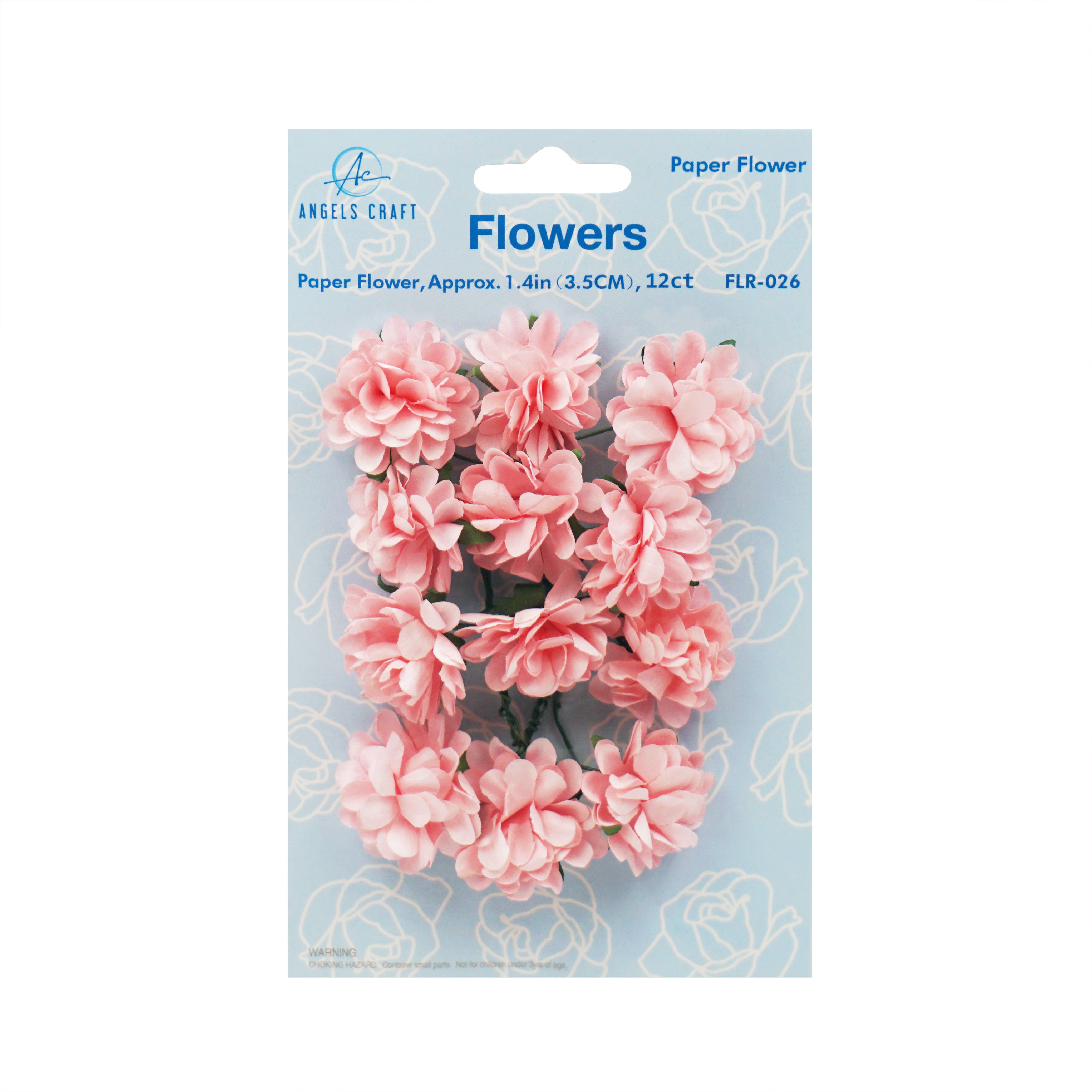 Angels Craft - Venta al por mayor Flores artificiales - Flores de papel (Zinnia) con alambre, 12 quilates y 1,57 pulgadas4