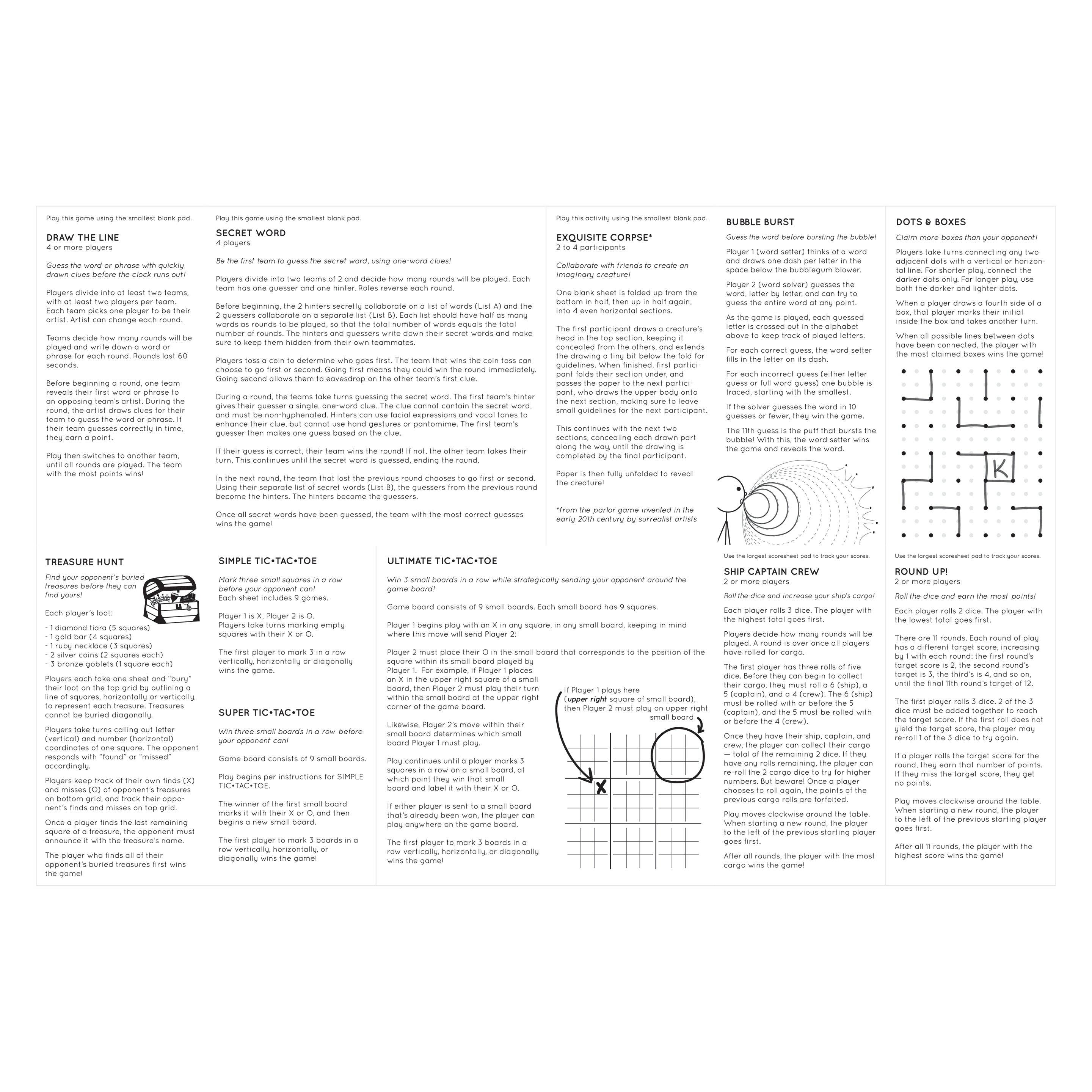 Three by Three Seattle - Wholesale Board Game - jOTBLOCK portable stacked pads GAME set6