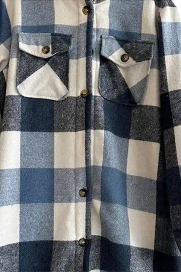 Color 5 – wholesale Skjortjacka/jackett – Dam – Flanellskjorta med rutmönster och foder av päls, med fickor.19