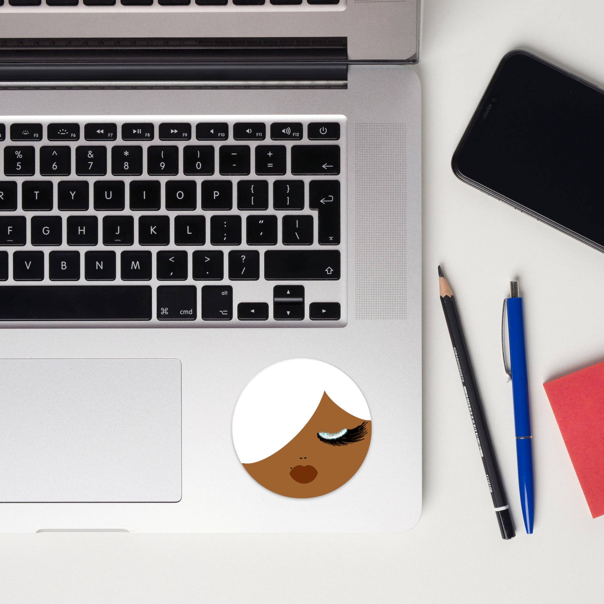 Sparkle Blu - Wholesale Sticker - Foxy Woman Sticker | Vinyl Waterproof Sticker | White Hair2