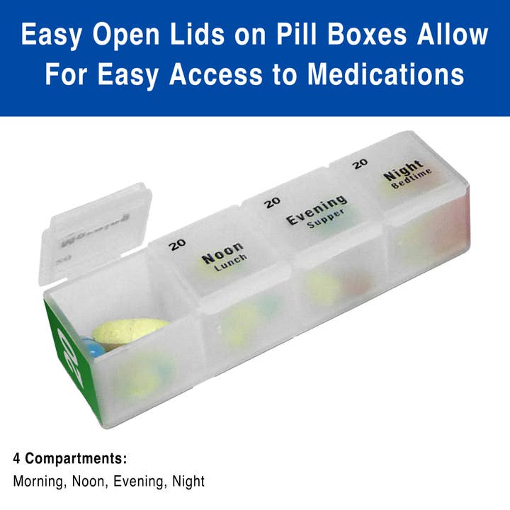 Medcenter Systems - Wholesale Pill Organizer - MedCenter 31-Day Pill Box Organizer – Large 4x Daily Case3