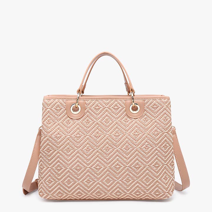 Jen & Co. - Wholesale Tote Bag - Women's - M2429DIA Nancy Woven Diamond Women's Tote Bag5