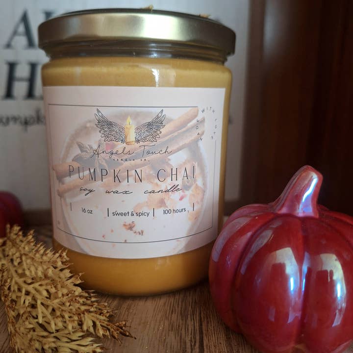 Angels Touch Candle Co. - Wholesale Jar/Filled Candle - Pumpkin Chai3
