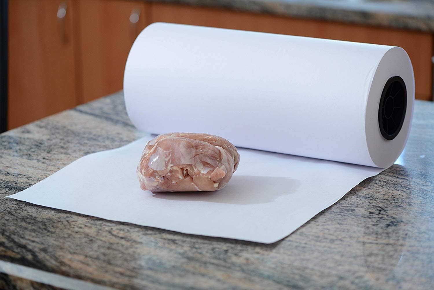 EcoQuality - Wholesale Food Storage Wrap/Bag - MG24 White Butcher Food Paper Roll 24"x 1000"5