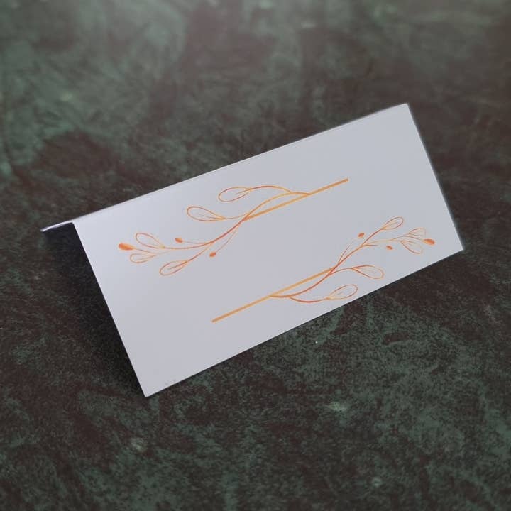 Pastelgroen Naamkaartje met Gouden Takken (10st) voor wholesale door Kortspecialisten