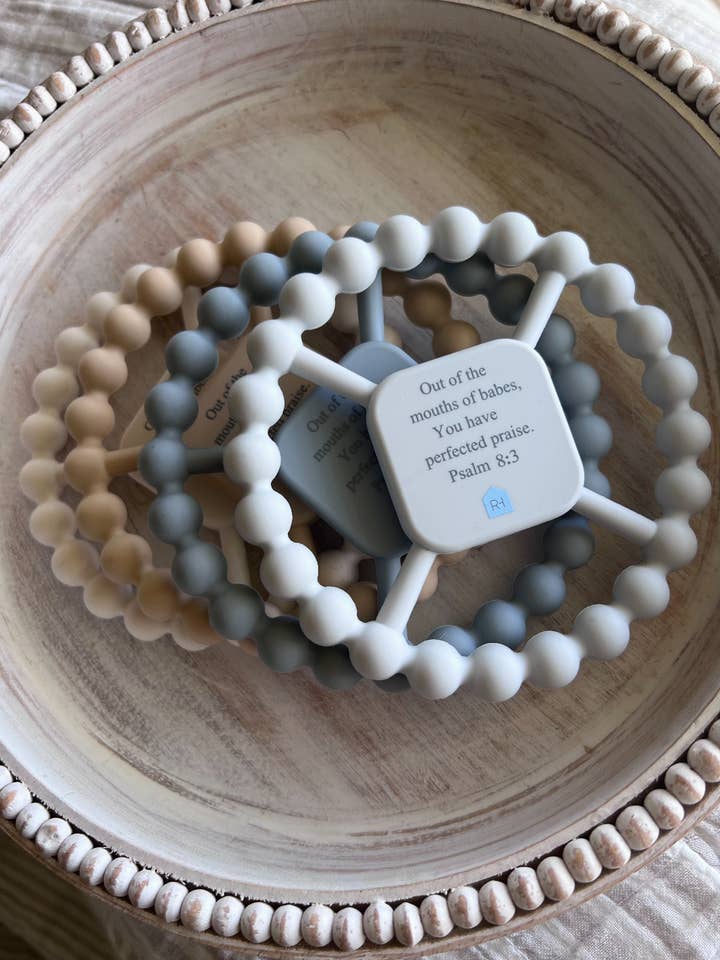 Psalm of Praise Teethers for wholesale by Remnant House Home Goods