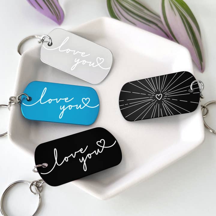 "Love You" Keychain for wholesale by Inspired Indigo
