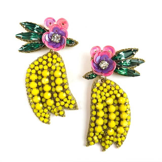 Brincos de banana por atacado de Allie Beads
