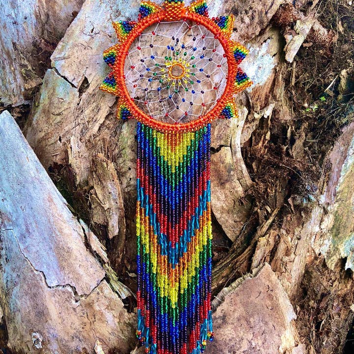 Orange Rainbow Sun Dreamcatcher för wholesale av KAQCHI