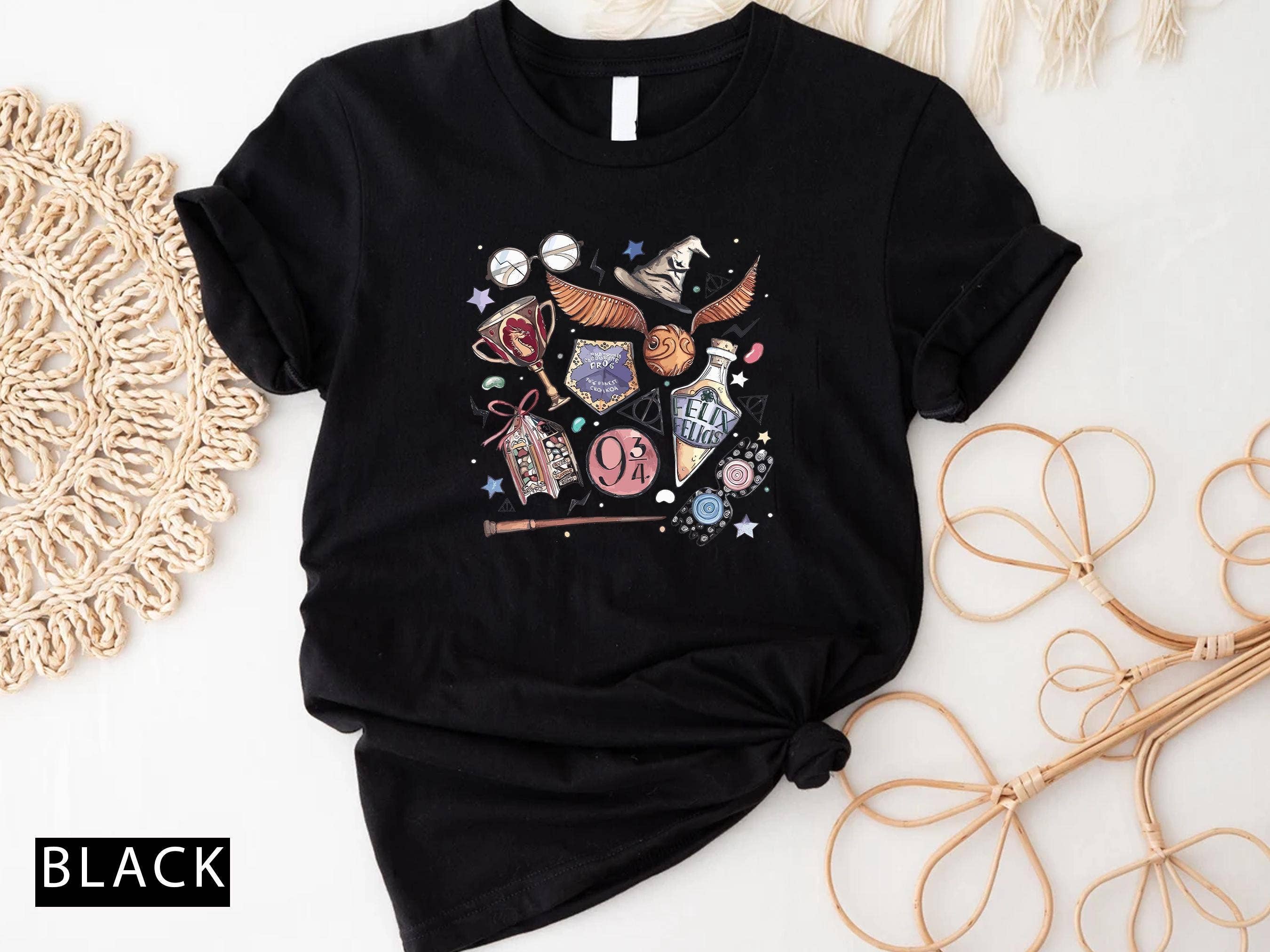 TheKingShirt - Wholesale Graphic Sweatshirt - Women's - Magical HP Wizard Lover Shirt - Bookworm Gift3