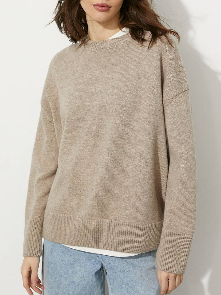 Marayn - Wholesale Knit Sweater - Women's - AutumnWinter Womens Loose Crewneck Pullover Sweater28