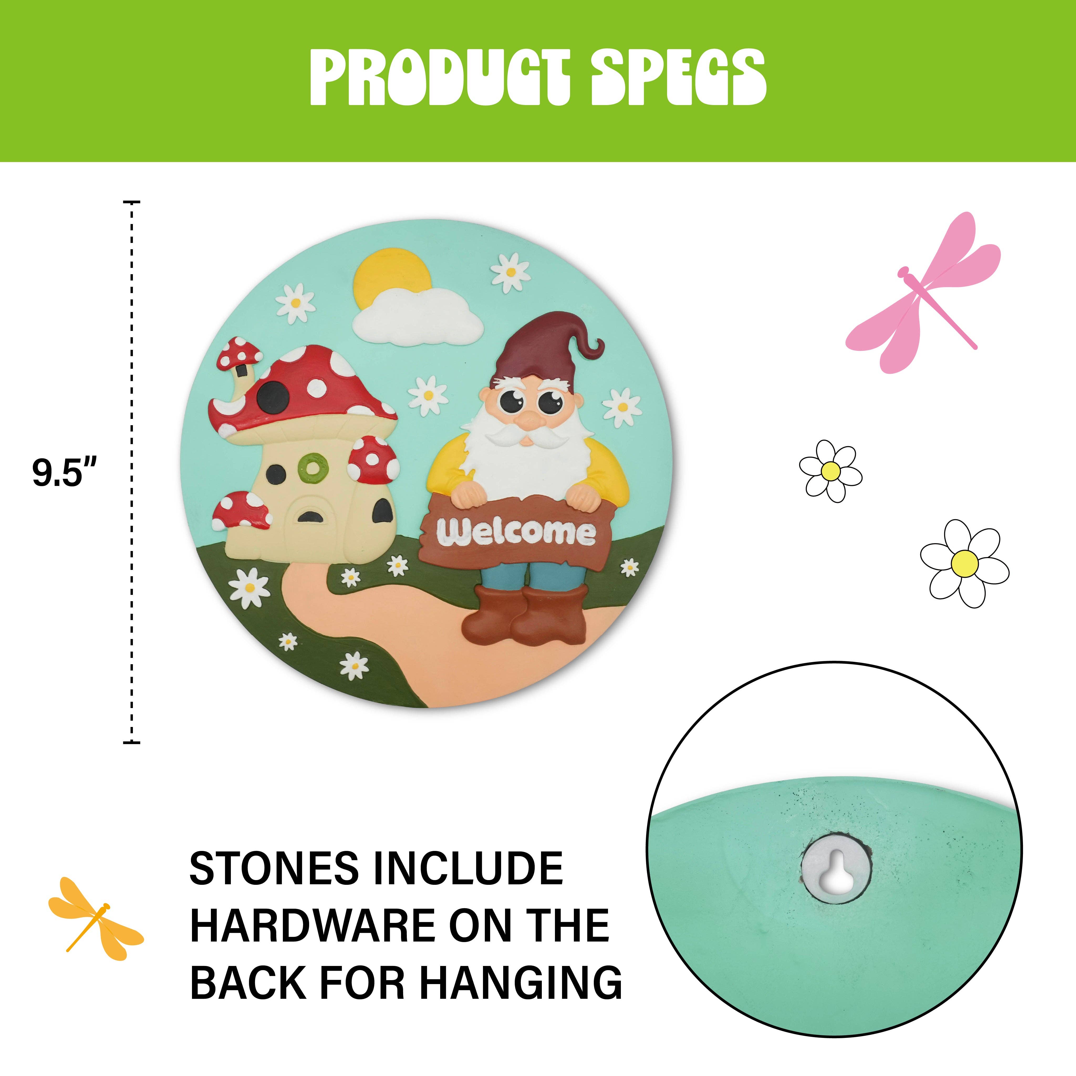 Happy Cow Lawn Decor - Wholesale Stepping Stone - “Welcome Gnome” Garden Stepping Stone4
