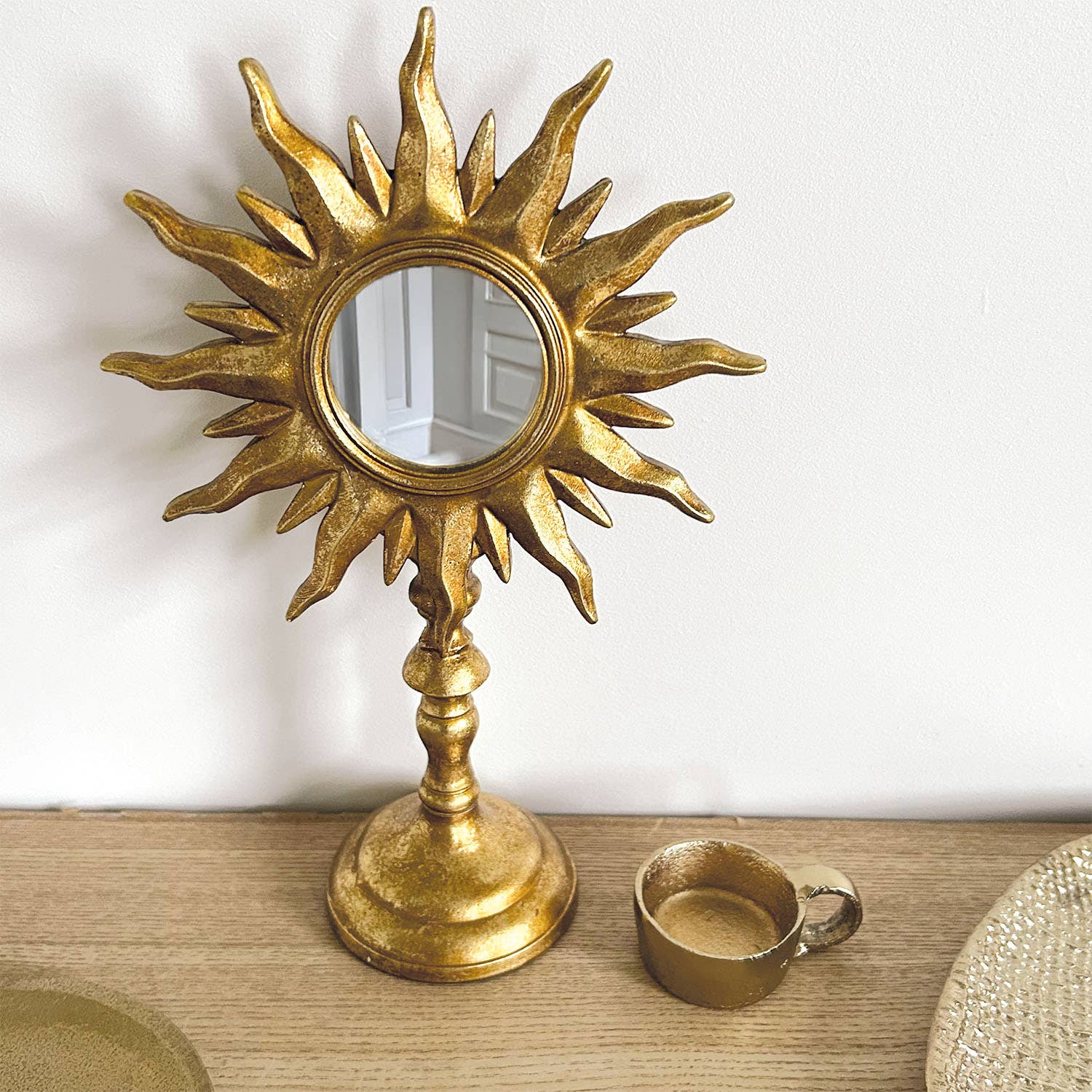 Opjet Paris - Wholesale Candle Holder - Alice golden tealight holder D7 H2.5cm4