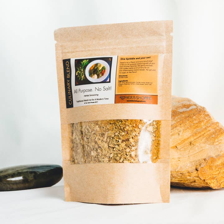 All Purpose- No Salt Culinary Blends Packaged for wholesale by The Herb Shoppe