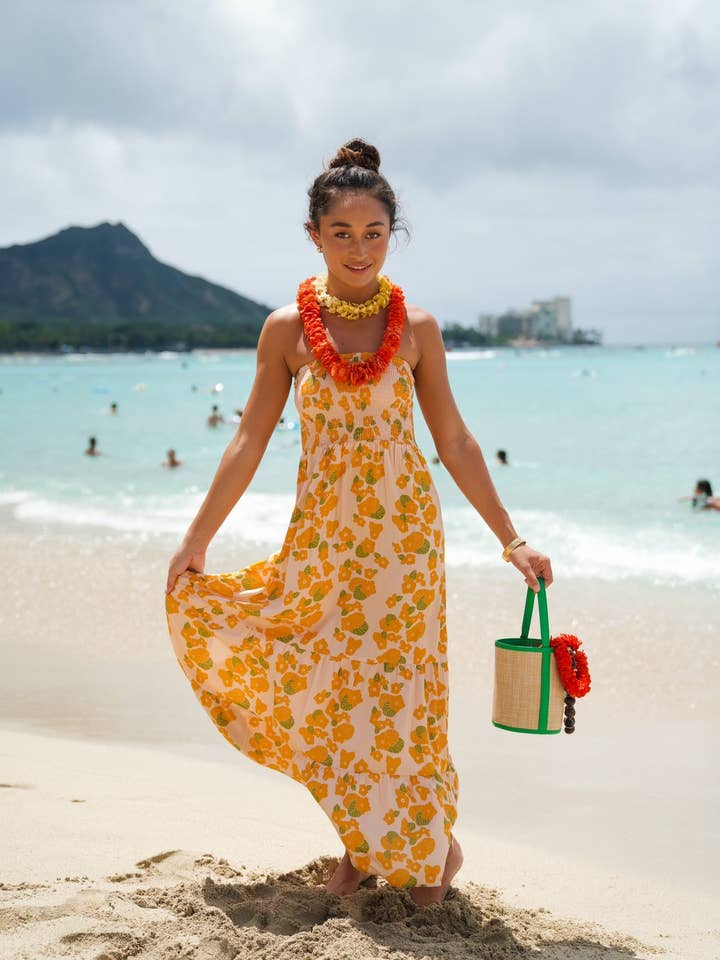 EHA Culture - Wholesale Dress - Women's - Maile Strapless Dress in ‘Ilima