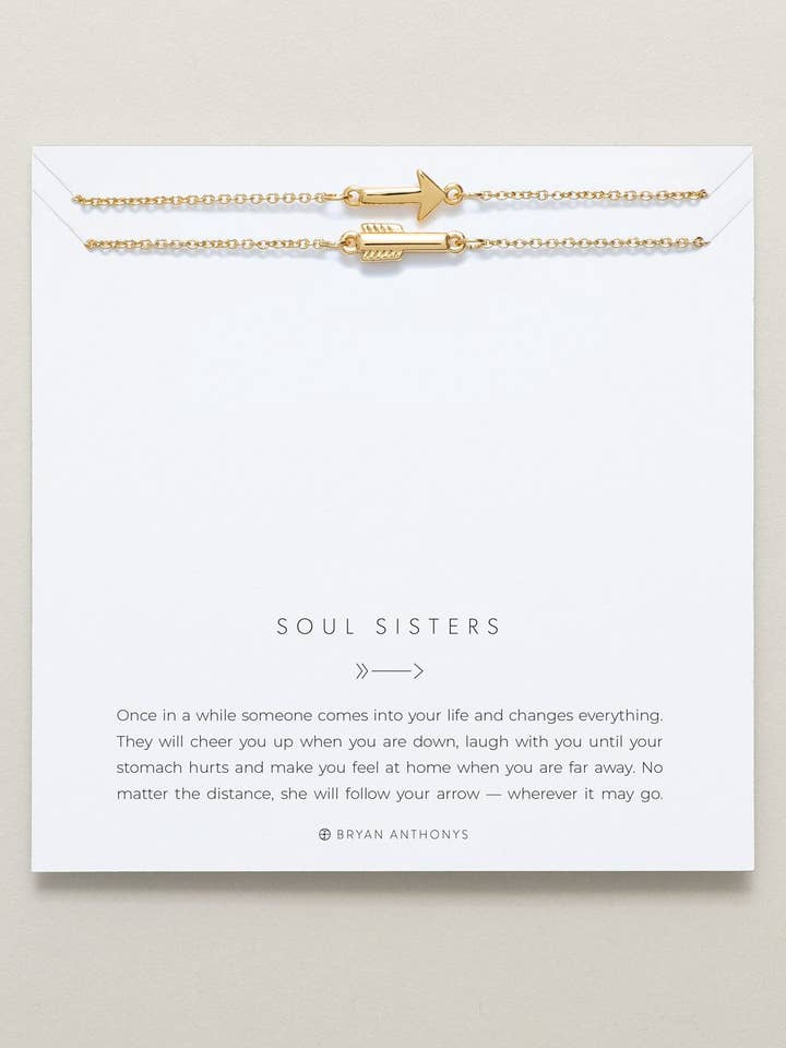 Soul Sisters Best Friend Arrow Necklaces for wholesale by Bryan Anthonys