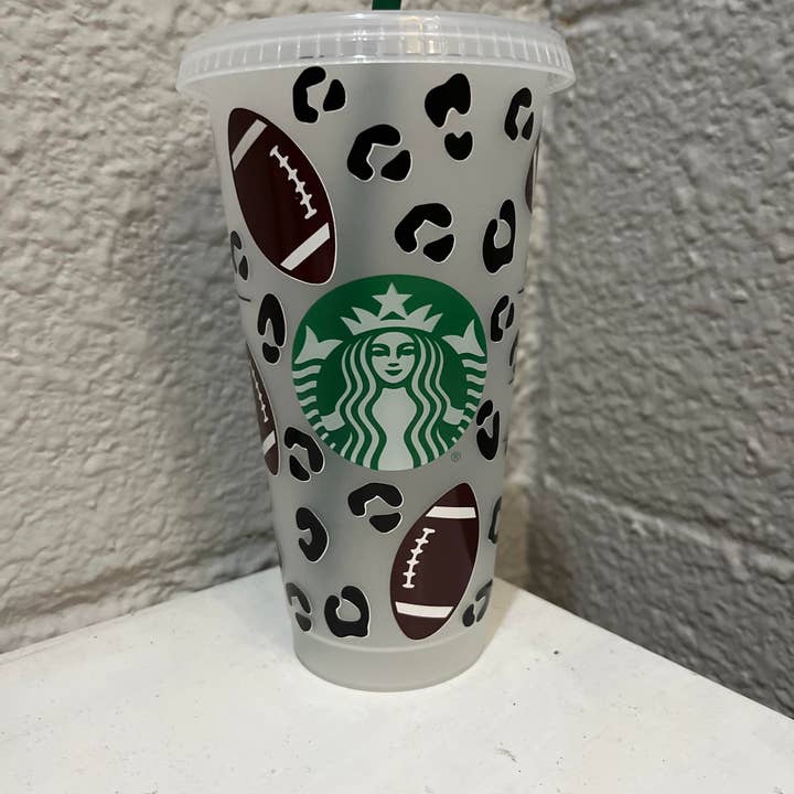 Football and Cheetah Cold Cup for wholesale by Cheyenne Customs