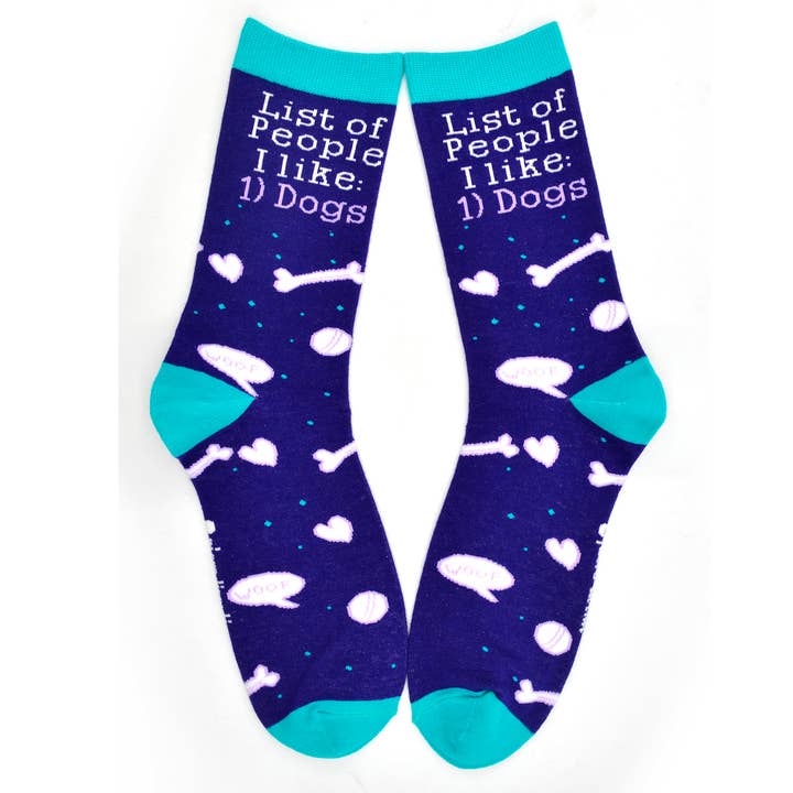 Boogie Toes – Großhandel Socken - Unisex – People I Like Dogs Socke für Erwachsene, One Hit Wonders, Größe M