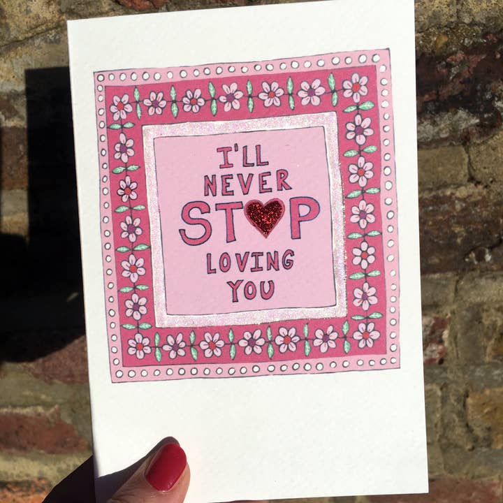 Rosie Wonders - Wholesale Valentine's Day Card - Victorian Valentines Card - I'll Never Stop Loving You