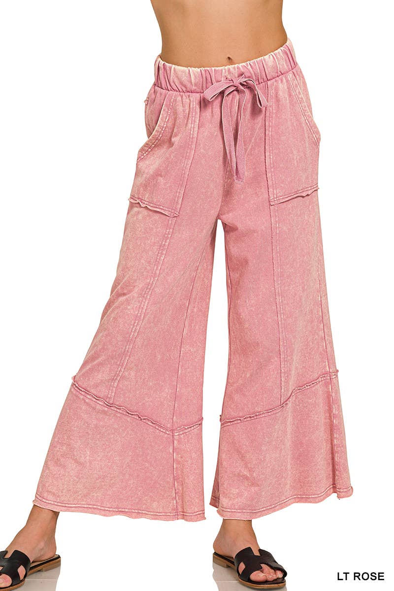 42POPS - Wholesale Pants - Women's - `.Acid wash French terry Pants w/ pockets16