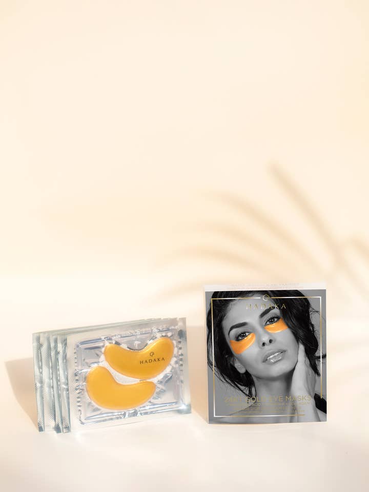 Máscara de Olhos Hidratante com Colagénio e Ouro 24K Pack de 5 por atacado de Hadaka Beauty