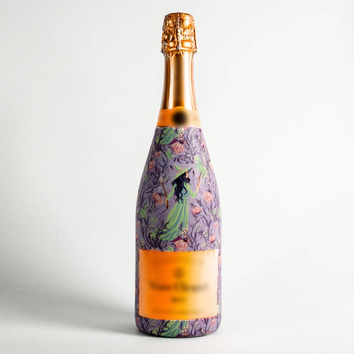 Beau Bottles - Wholesale Cadeautasje voor wijn - Beau Bottles Preppy Halloween Heks - Champagne Collectie
