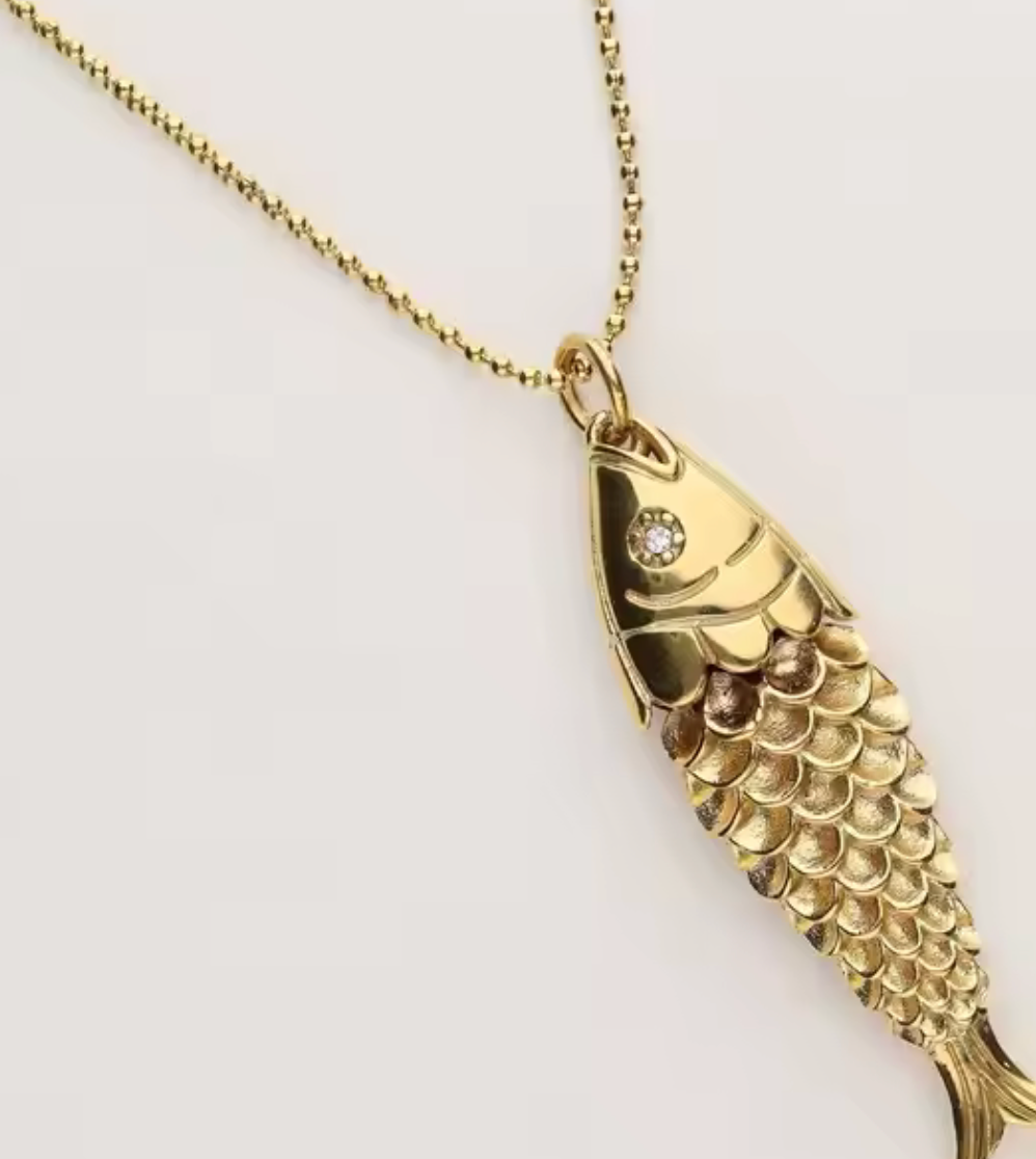 HoopLa - Wholesale Pendant/Charm Necklace - The Big Catch- Lucky Fish Pendant Necklace3