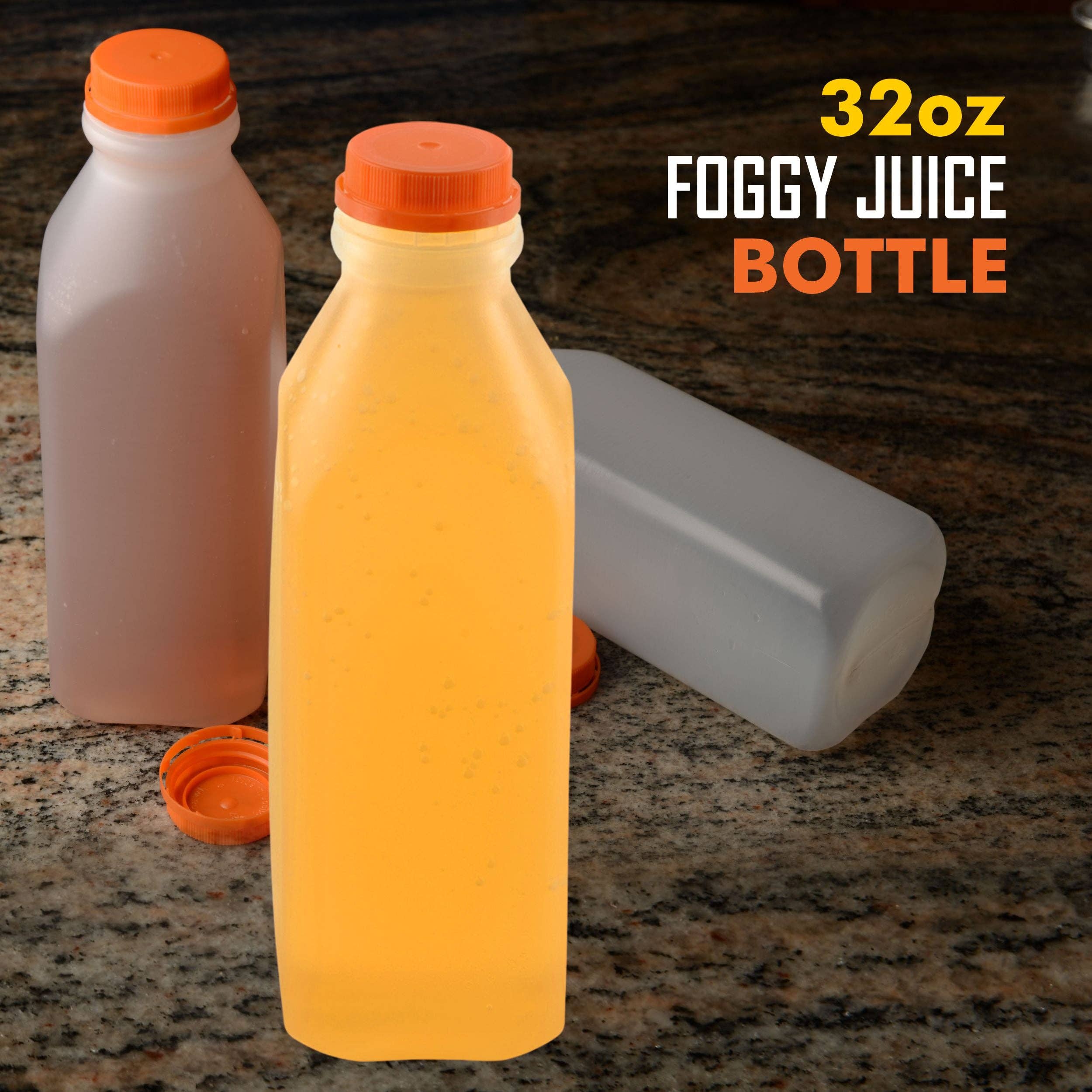 EcoQuality - Wholesale Milk/juice bottle - 32Oz Empty Plastic Juice Bottles with Tamper Evident Caps5