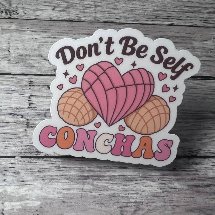 Don't Be Self Conchas, Hispanic Heritage, Spanish Sticker and other Purchase Wholesale concha pillow. Free Returns & Net 60 Terms on Faire trending on Faire.