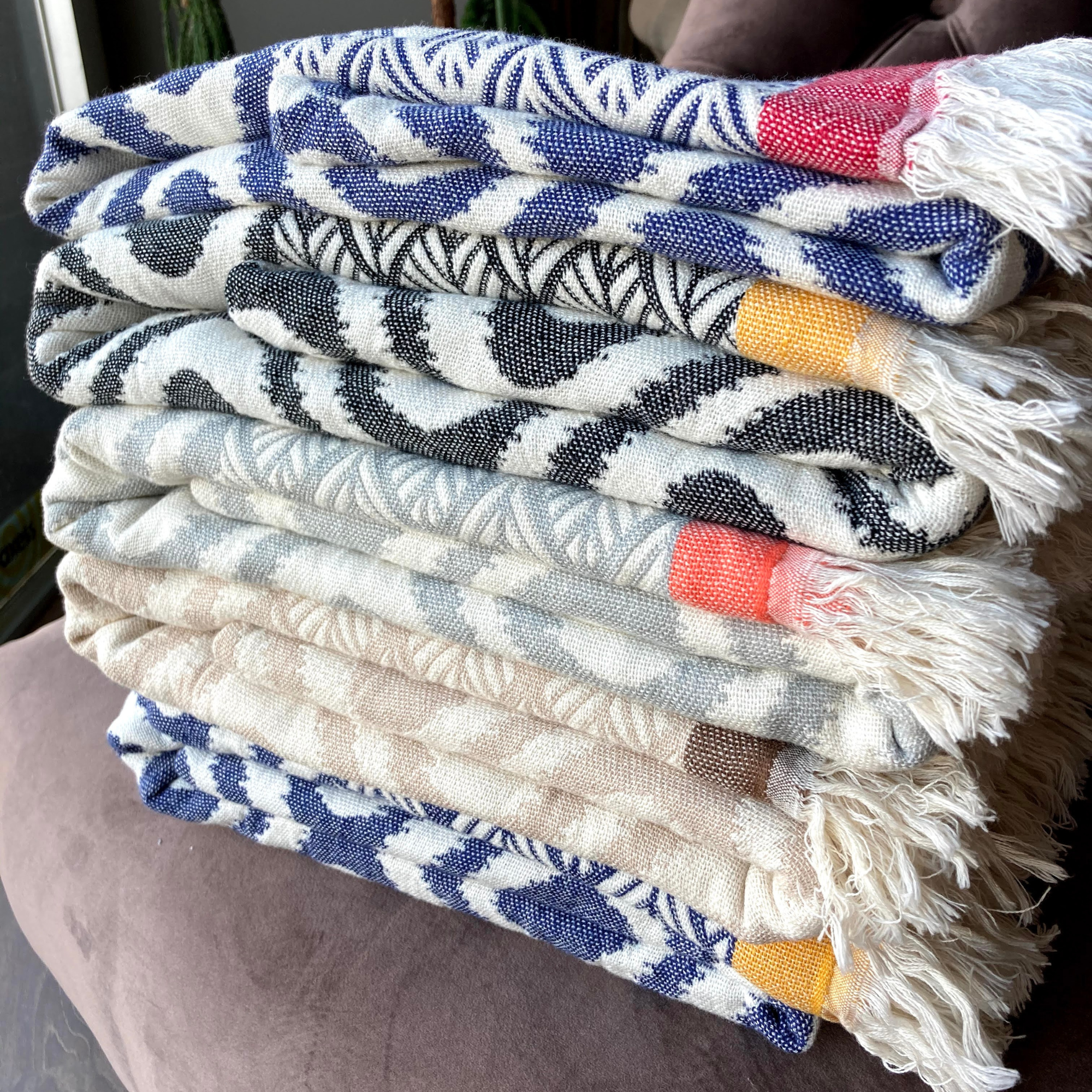 DNZ Textiel B.V. - Wholesale Throw Blanket - Asude | Turkish Cotton Throw Blanket | 135x170 cm1