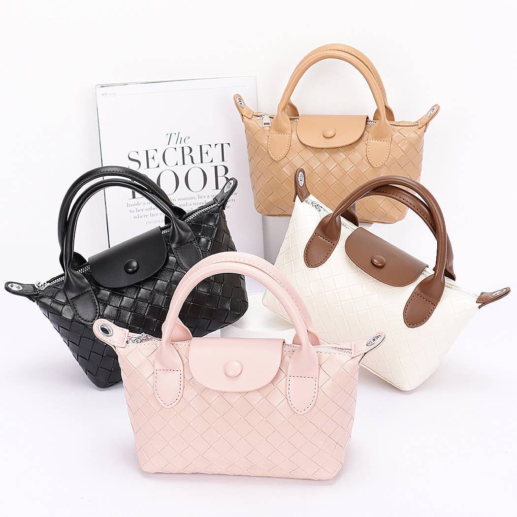 3AM BY H&D ACCESSORIES - Wholesale Top Handle Bag - Women's - Embossed Faux Leather top Handle Clutch2