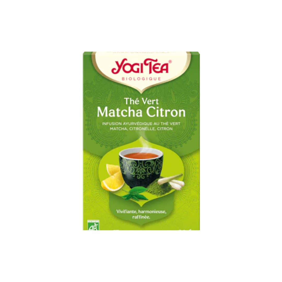 Ecohesens - Vendita all'ingrosso Tisane salutari e depurative - Tè verde Matcha al limone - Yogi Tea