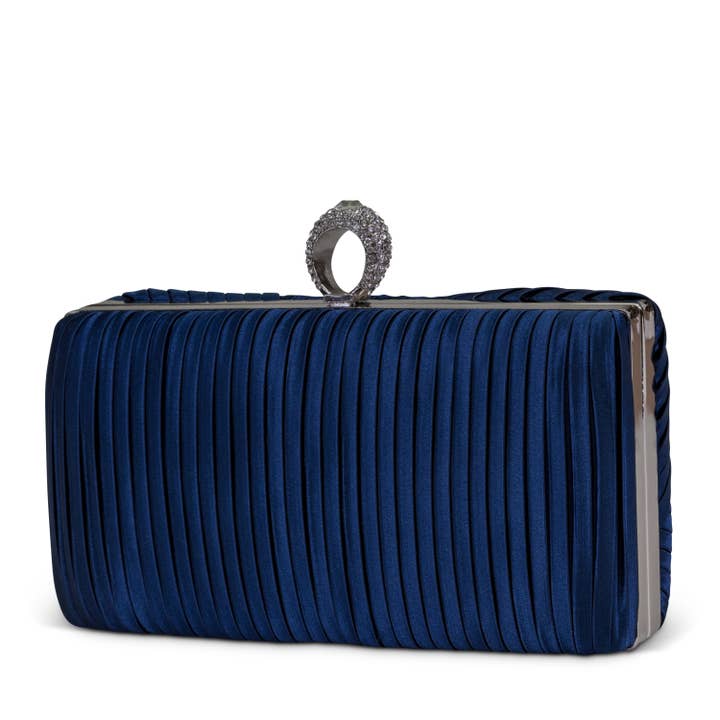 Mika Abend Minaudière mit Strass-Ringgriff für den Großhandel von Jessica McClintock