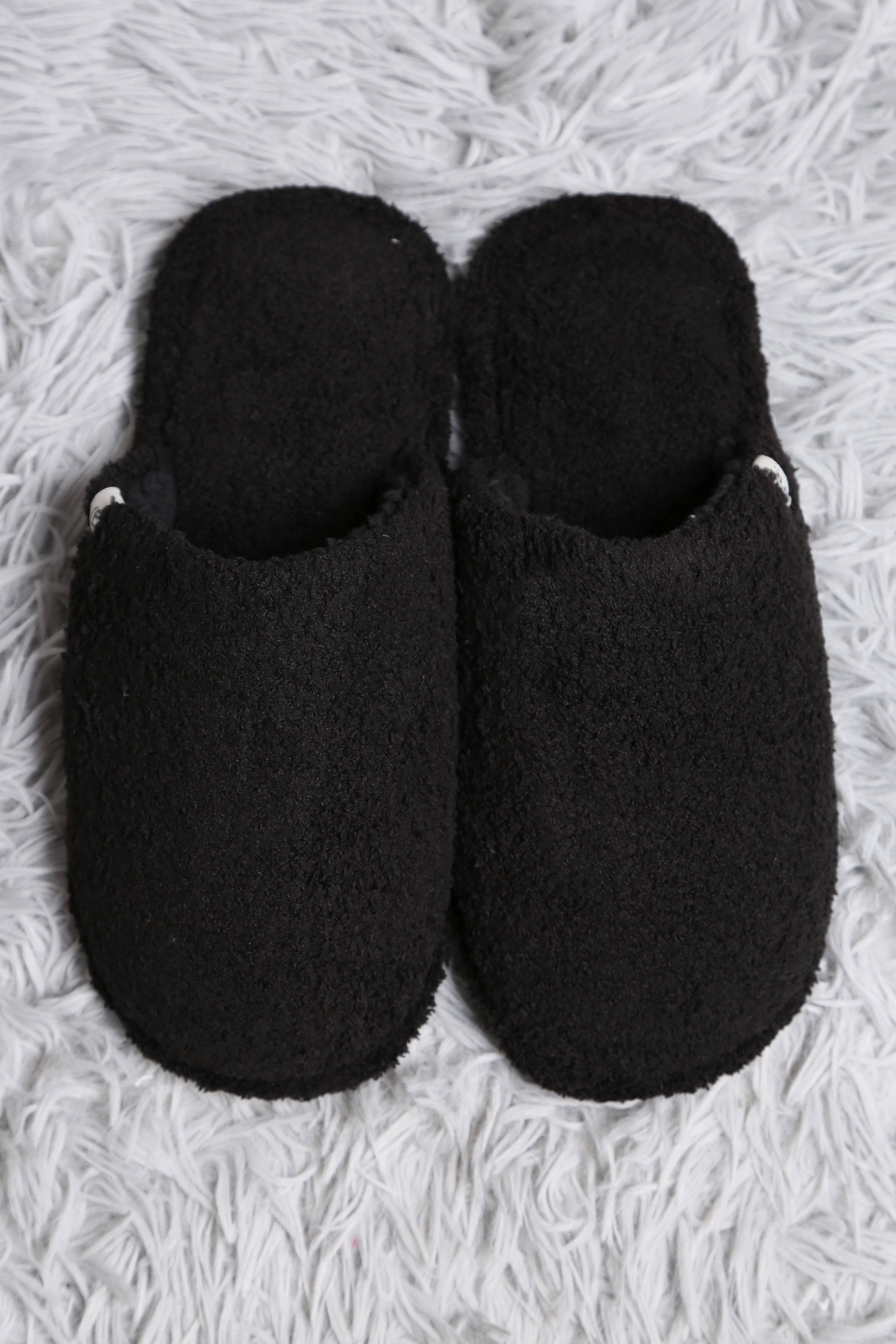 Jasper Trading LLC - Wholesale Slippers - Women's - JCL2127 SOLID COLOR LUXURY SOFT SLIPPER- BLACK4
