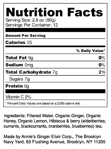 Annie's Ginger Elixir - Wholesale Elixir - Annie's Ginger Elixir 34oz/4pk - Health & Immunity Boost7