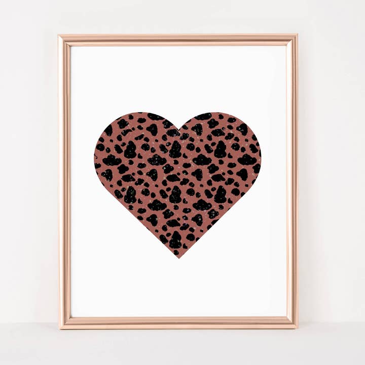 Heart Animal Print Wall Art for wholesale by Woohoo! Stationery