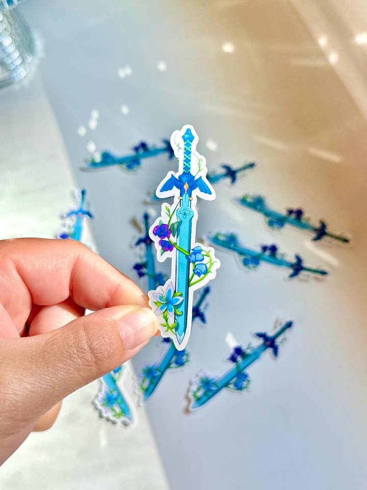 Arte de Autocolante de Espada Mestre de Arma de Fantasia Fofa por atacado de BriPrice Artistry