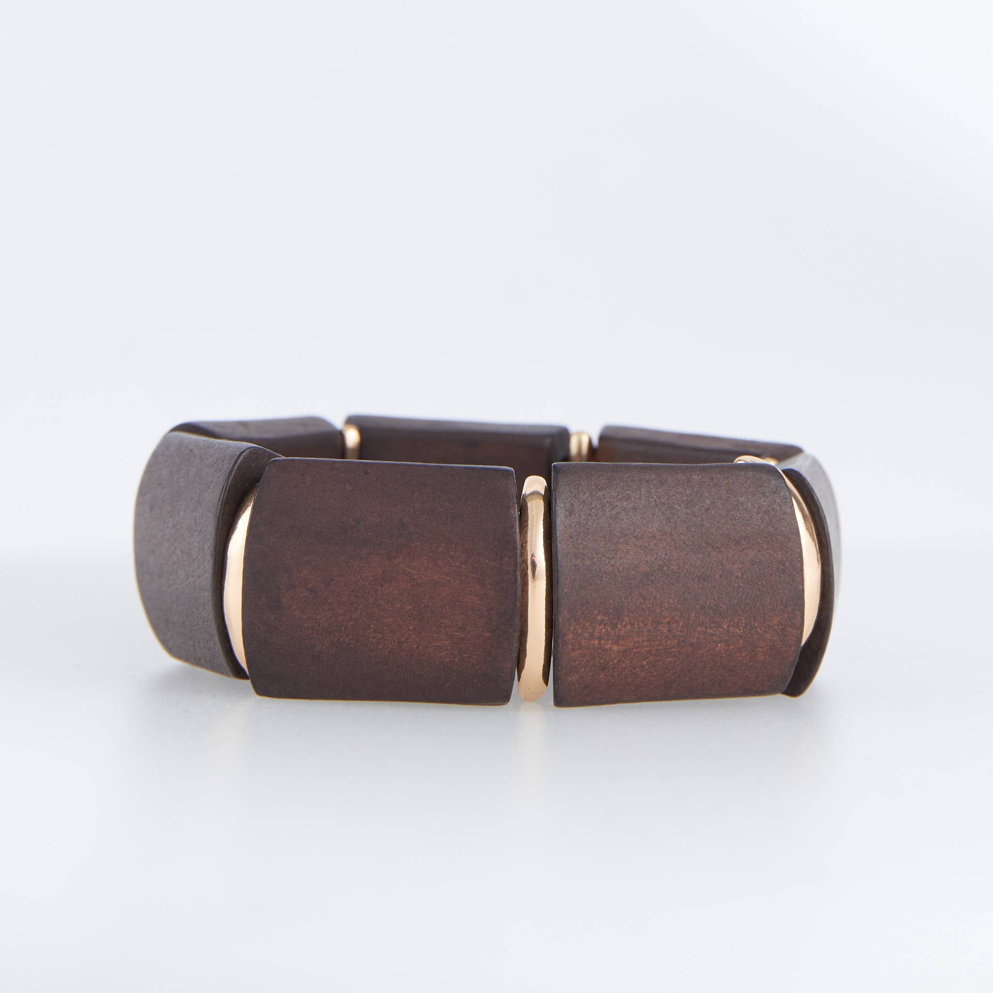 Elsie & Zoey - Wholesale Beaded Bracelet - Tova Chunky Wooden Stretch Bracelet3