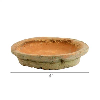 HomArt - Wholesale Saucer - Rustic Terra Cotta Saucer 4 in - Antique Red