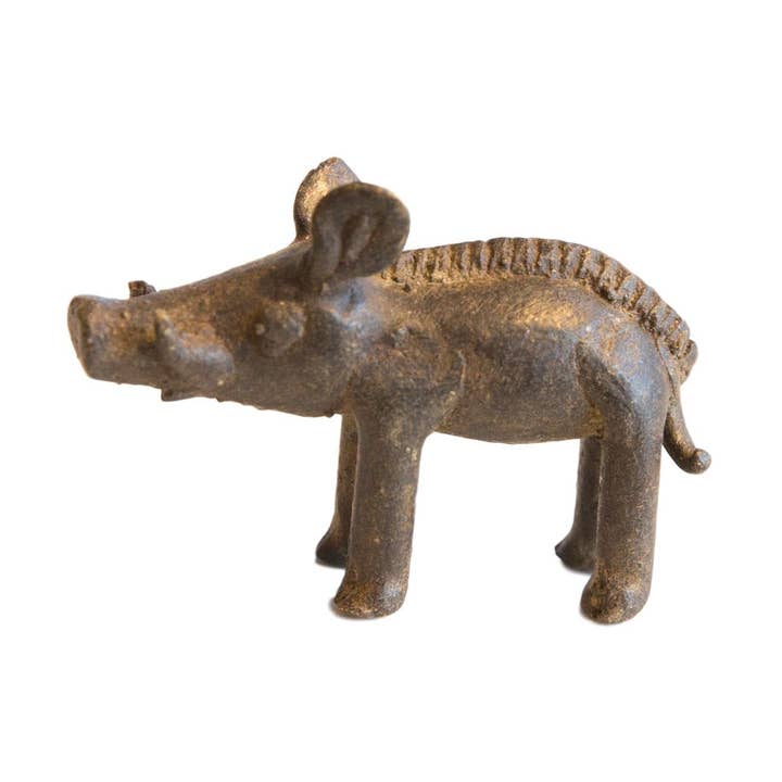 Cinghiale in bronzo africano vintage per la vendita all'ingrosso da parte di Old New House