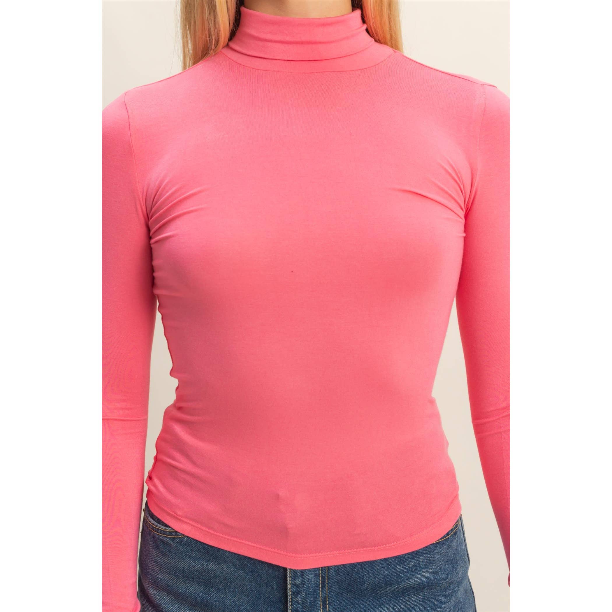 HYFVE - Wholesale Shirt - Women's - Turtleneck Long Sleeve Fitted Top3